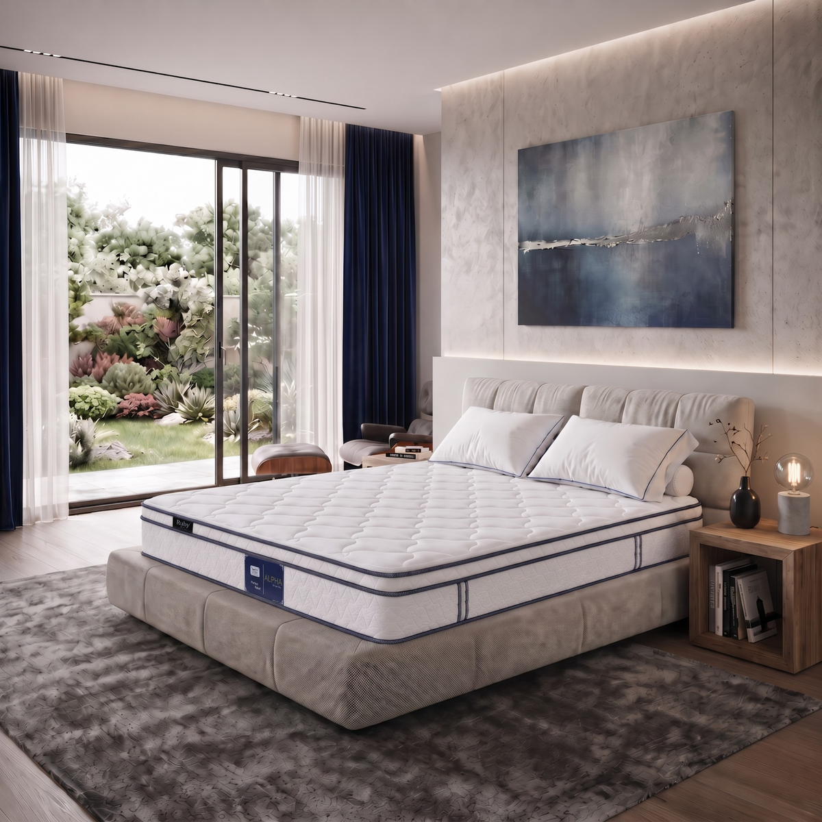Alpha Euro Top King Size Mattress by Ruby – Premium Comfort & Support Shop Now