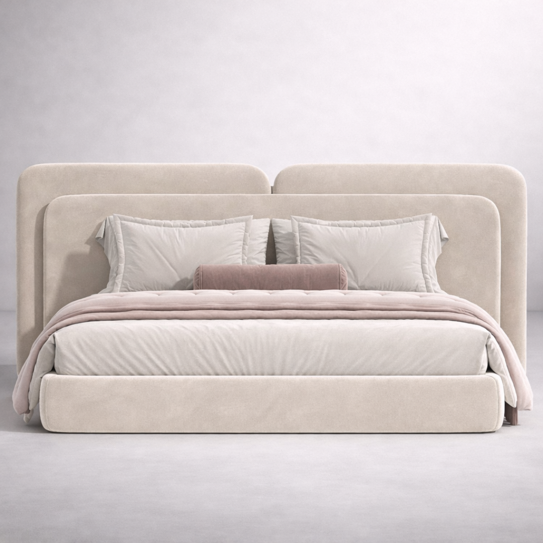 Buy Curved Headboard Bed | Low Profile & Modern Design