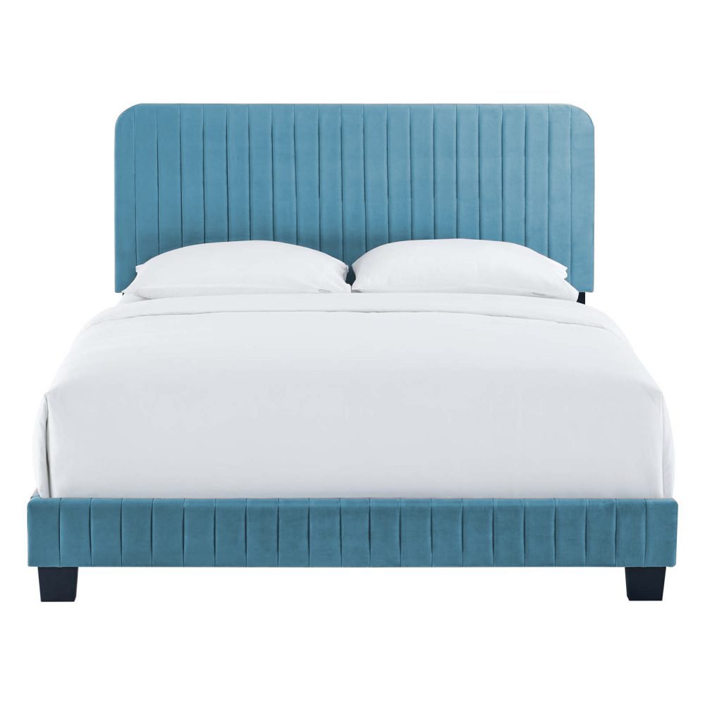 Offer! Modway Upholstered Bed With Mattress