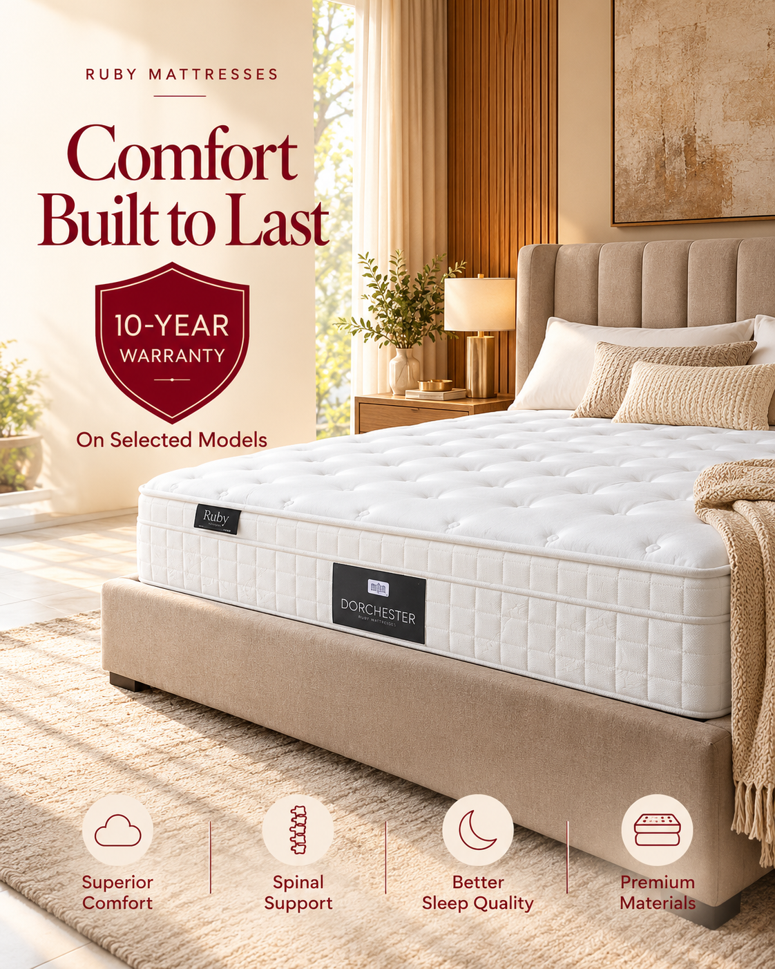 Mattress with a 10-Year Warranty in the UAE: A Ruby Mattresses Buying Guide