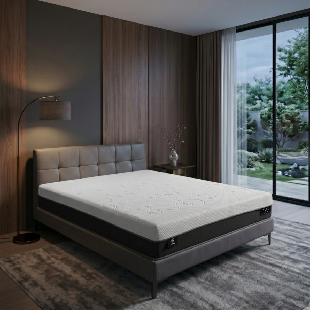 Buy Visco Gel Memory Foam Mattress by Ruby – Cooling Comfort & Pressure Relief