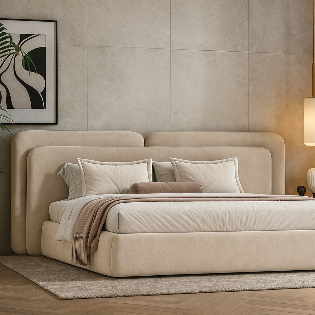 Buy Curved Headboard Bed | Low Profile & Modern Design