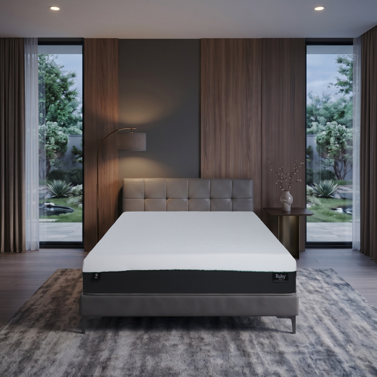 Buy Visco Gel Memory Foam Mattress by Ruby – Cooling Comfort & Pressure Relief