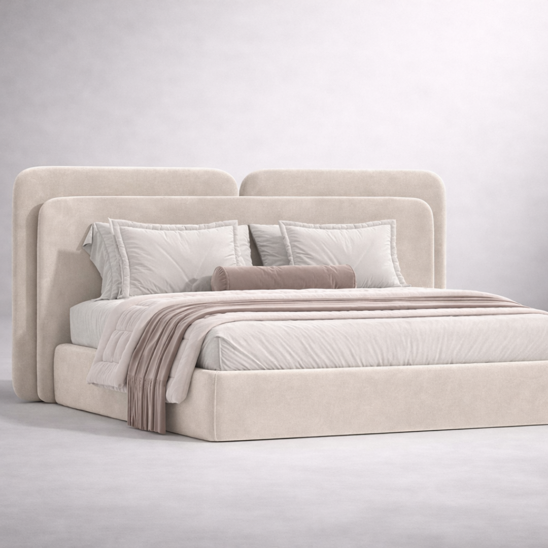 Buy Curved Headboard Bed | Low Profile & Modern Design
