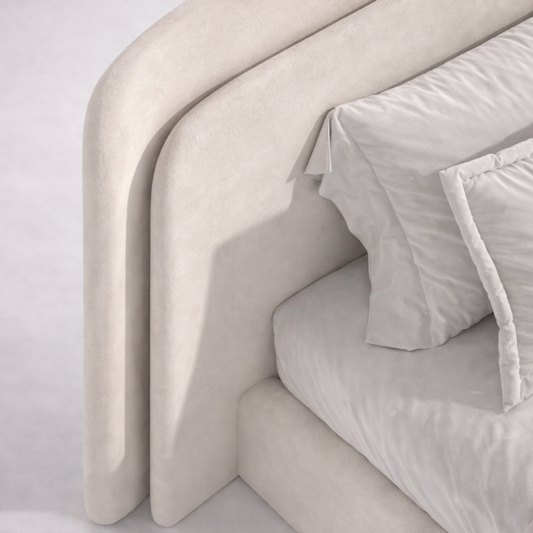 Buy Curved Headboard Bed | Low Profile & Modern Design