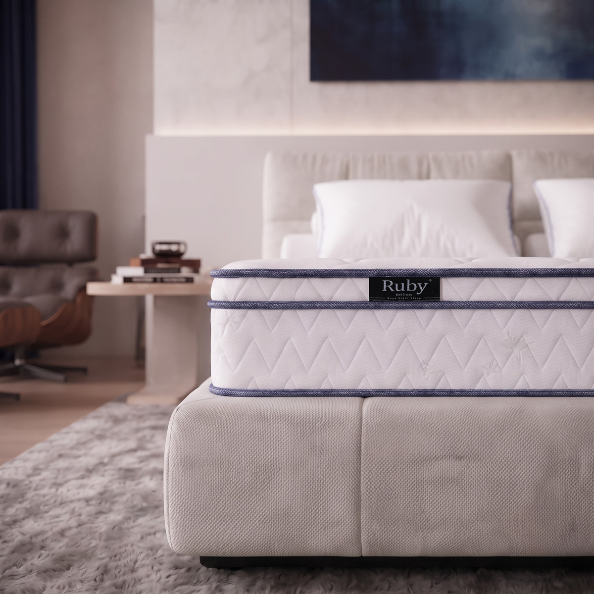 Alpha Euro Top King Size Mattress by Ruby – Premium Comfort & Support Shop Now