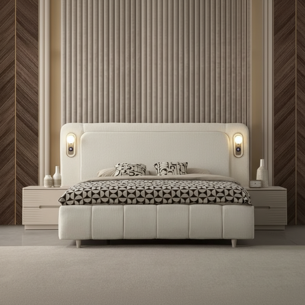 Luminara Modern Upholstered Bed