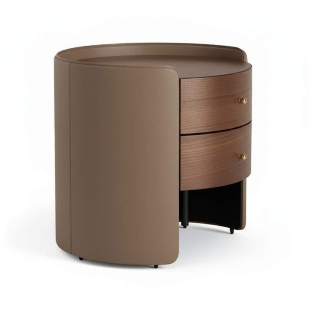 Orion Round Luxury Bedside Table