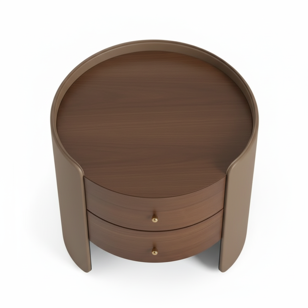 Orion Round Luxury Bedside Table