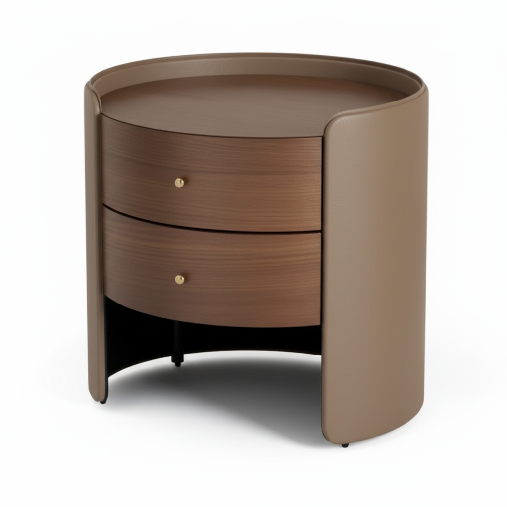 Orion Round Luxury Bedside Table