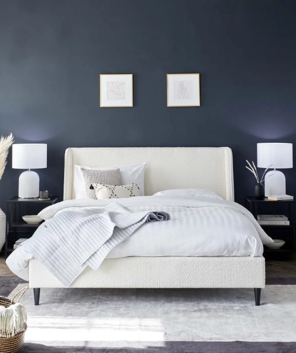 Best Paolo Upholstered Plain Headboard Bed