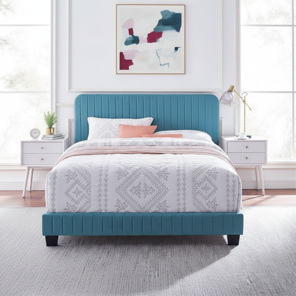 Offer! Modway Upholstered Bed With Mattress